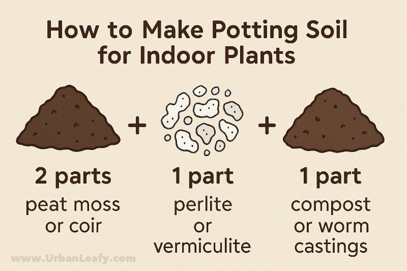 how to make potting soil for indoor plants_visual guide