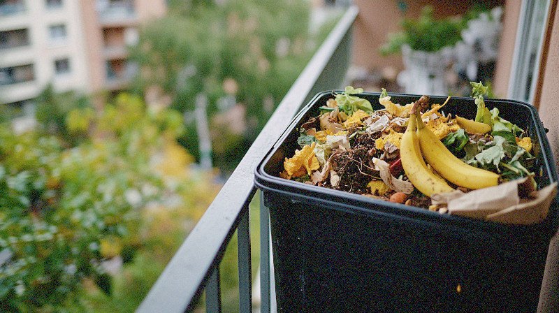 how to start a compost bin on your balcony