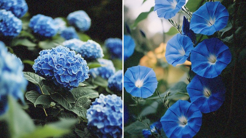 beautiful blue flowers